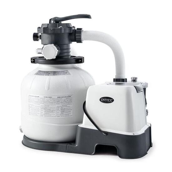 Sistema combinado INTEX depuradora arena y clorador salino eco 7 g/h - 32000 l