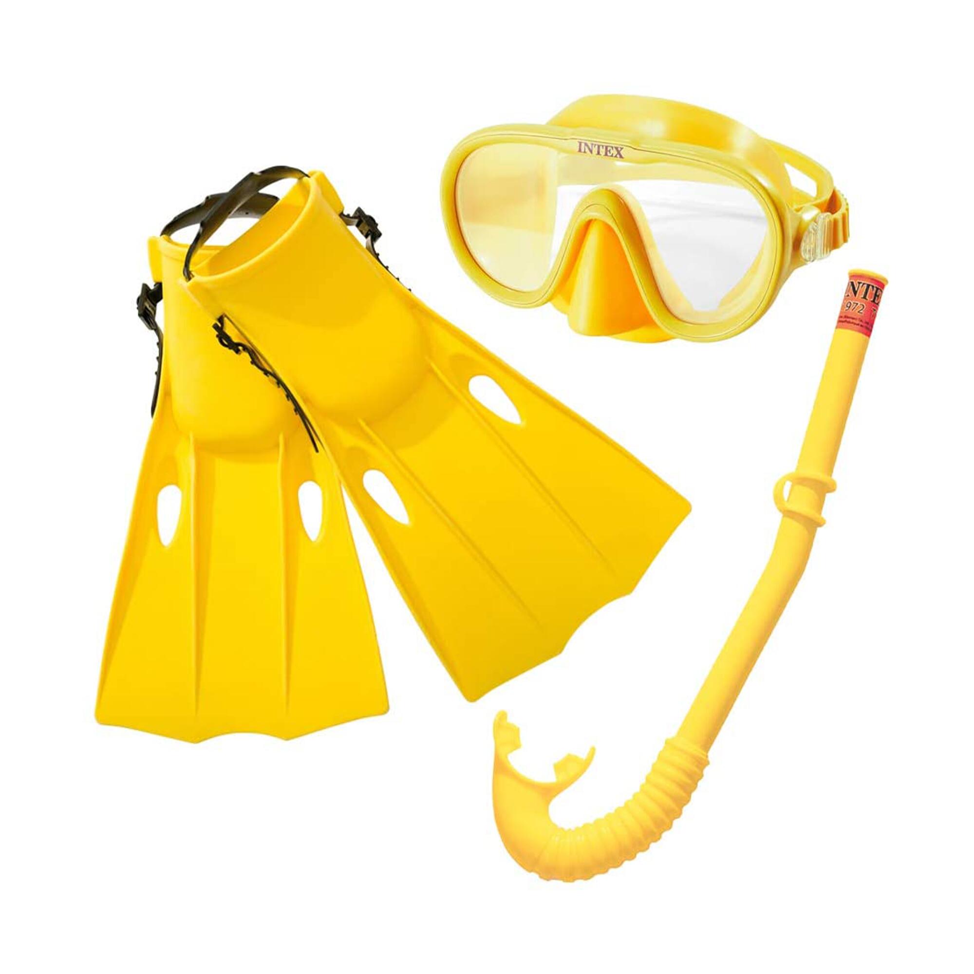Intex 55655 - Set Maschera, Boccaglio e Pinne 1/4