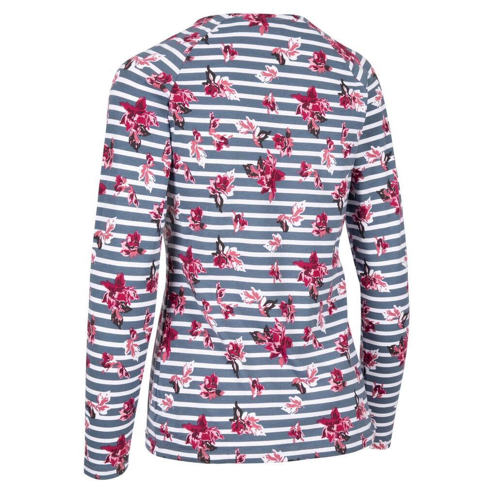 Haut Manches Longues Motif/style Floral DELLINI Femme (Étain / Rose / Blanc À 2/4