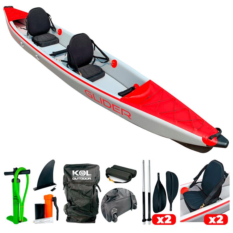 Kayak doble hinchable 100% Dropstitch Glider 2 470 cm