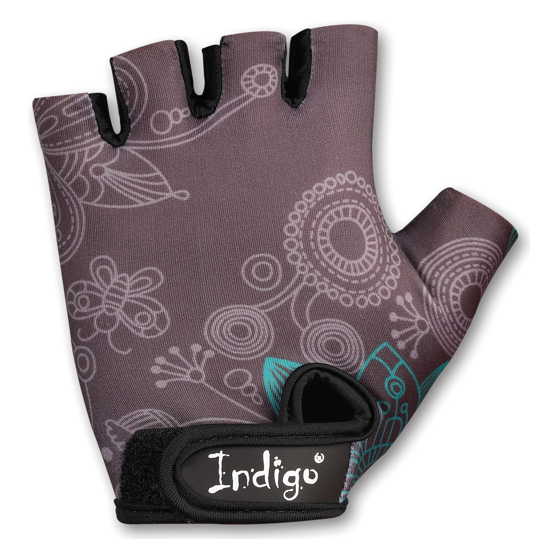 Gants Fitness-Cyclisme Femme INDIGO Gris Clair 2/4