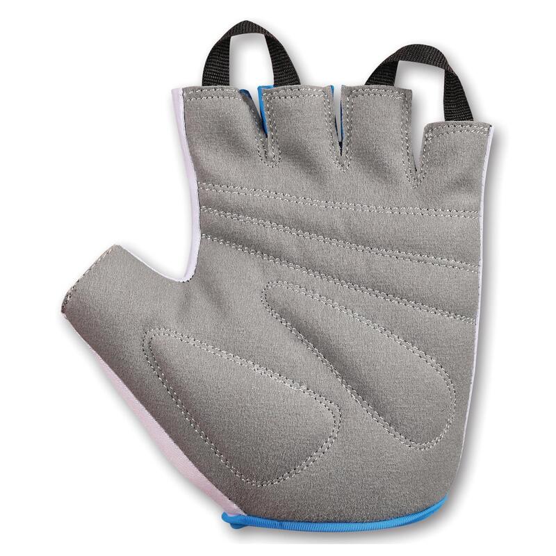 Guantes Fitness- Ciclismo Mujer INDIGO Blanco- Azul Talle M