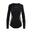 BLACK LABEL LADIES SWIMWEAR LONG SLEEVE BACK ZIP DOUBLE LAYER ONE PIECE - BLACK