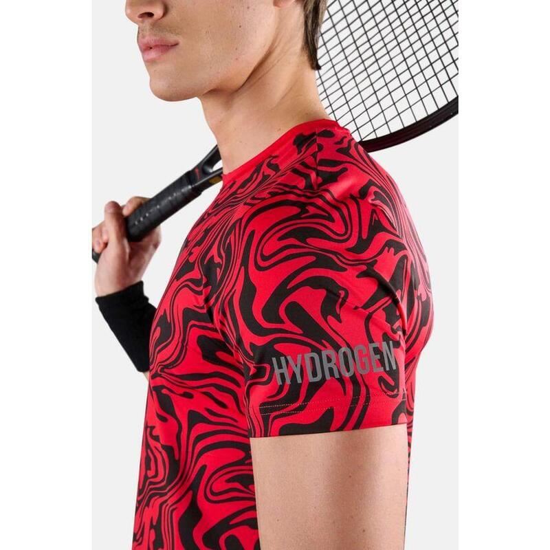 Koszulka tenisowa męska z krótkim rękawem Hydrogen Chrome Tech Tee