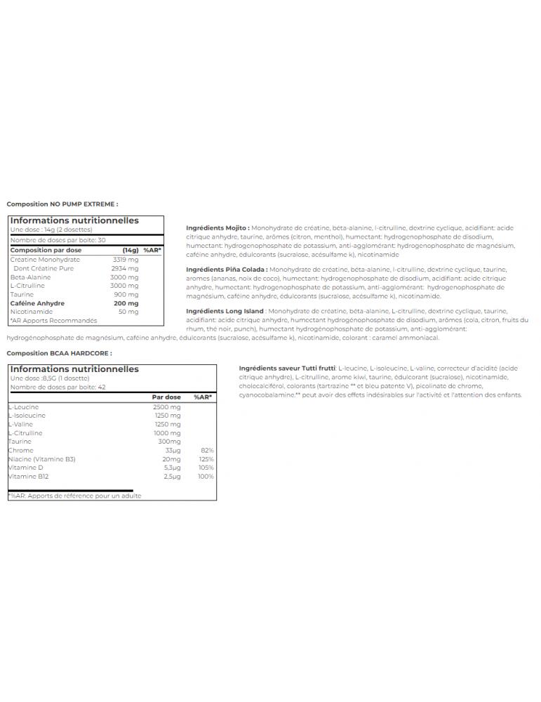 Programme Intensif Training | Pré Workout| BCAA 5/5