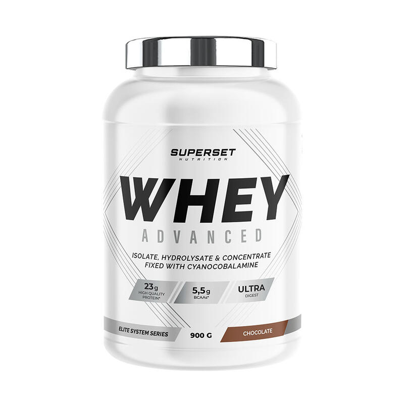 Whey protéine |  Whey protéine | 100% WHEY PROTEINE ADVANCED (900gr) | Chocolat