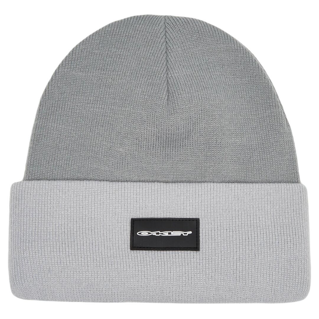 OAKLEY TC Stretch Logo Unisex Beanie - Stone Grey/Lunar Rock