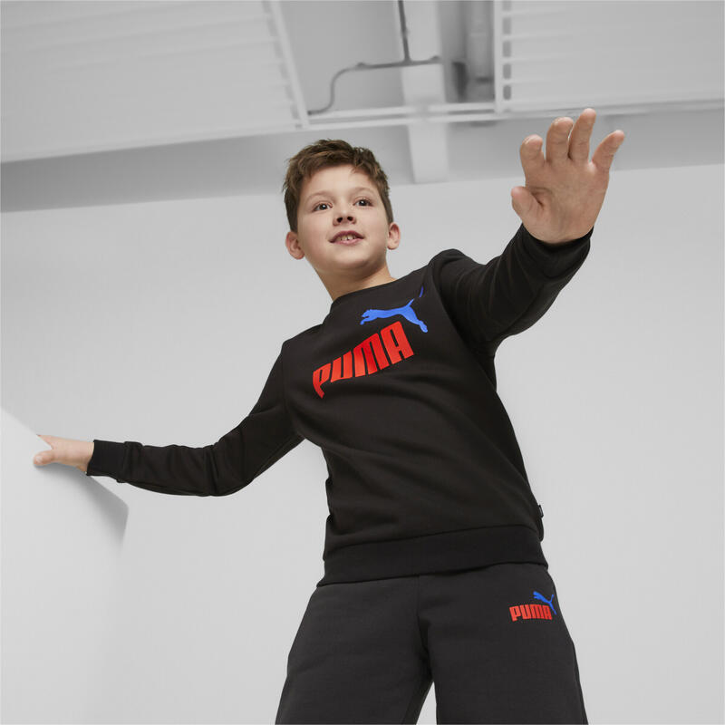 Sudadera de cuello redondo Niño Essentials+ Two-Tone Big Logo PUMA