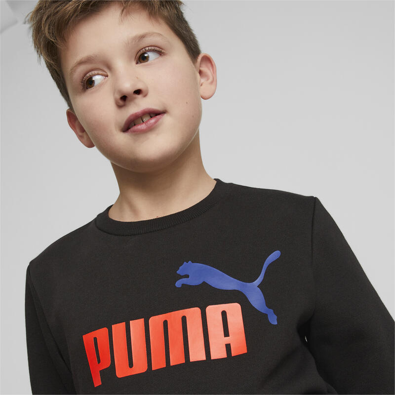 Sudadera de cuello redondo Niño Essentials+ Two-Tone Big Logo PUMA