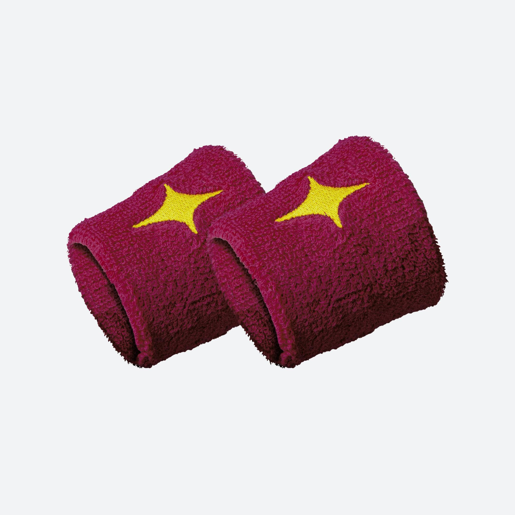 Par de pulseiras star vie roxas com uma estrela amarela