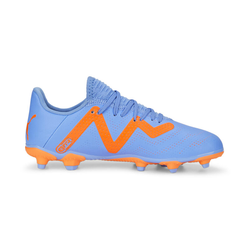 FUTURE Play FG/AG Fußballschuhe Jugendliche PUMA Blue Glimmer White Ultra Orange