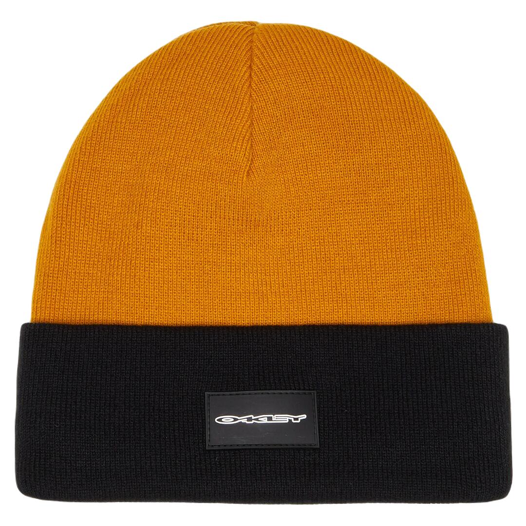 OAKLEY TC Stretch Logo Unisex Beanie - Blackout/Amber Yellow