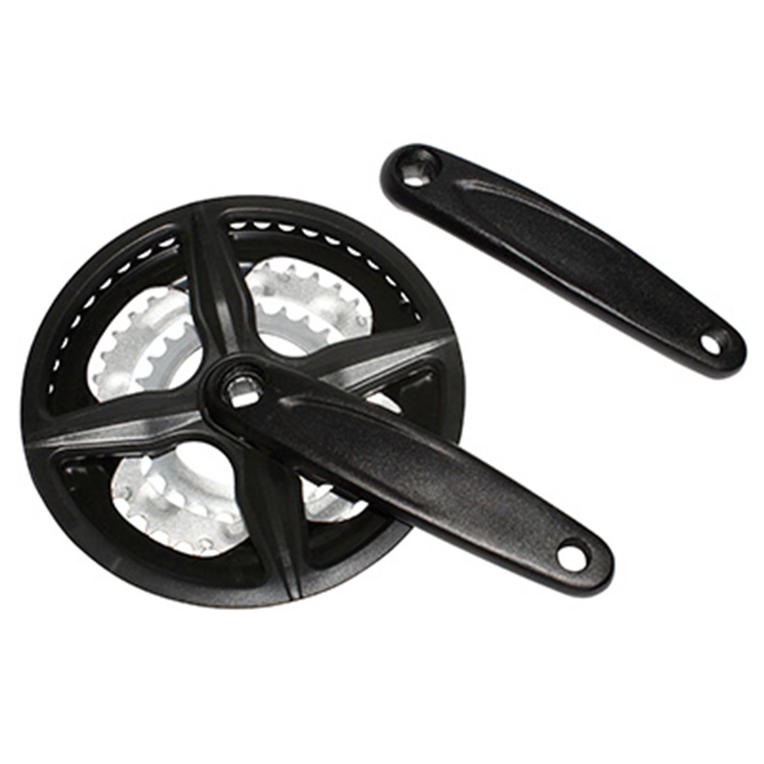 Korba MTB aluminiowa (z uchwytem) z osłoną P2R X 9V. 170 mm 48-38-28