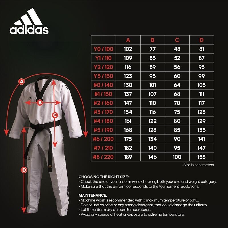 adidas Dobok ADI-Start-2 Wit/Wit Maat 130