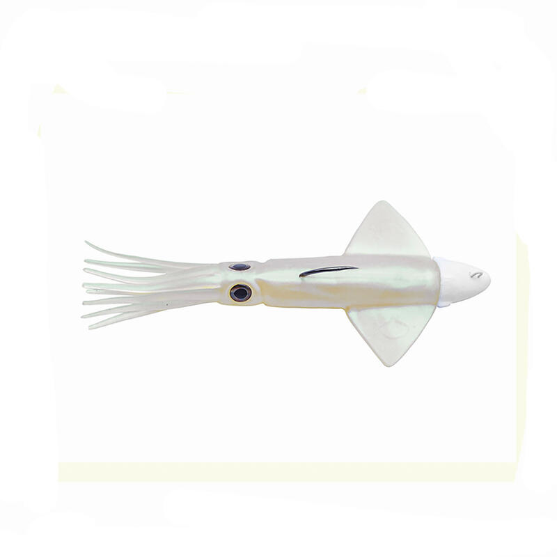 Vinilo Pesca Jigging Spinning JLC Ika 40 g + cuerpo destellos verdes #6