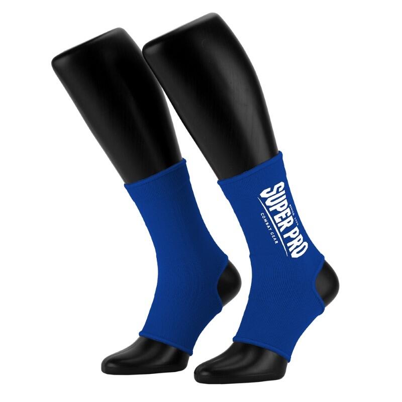 Super Pro Combat Gear Enkelkousjes Blauw/Wit