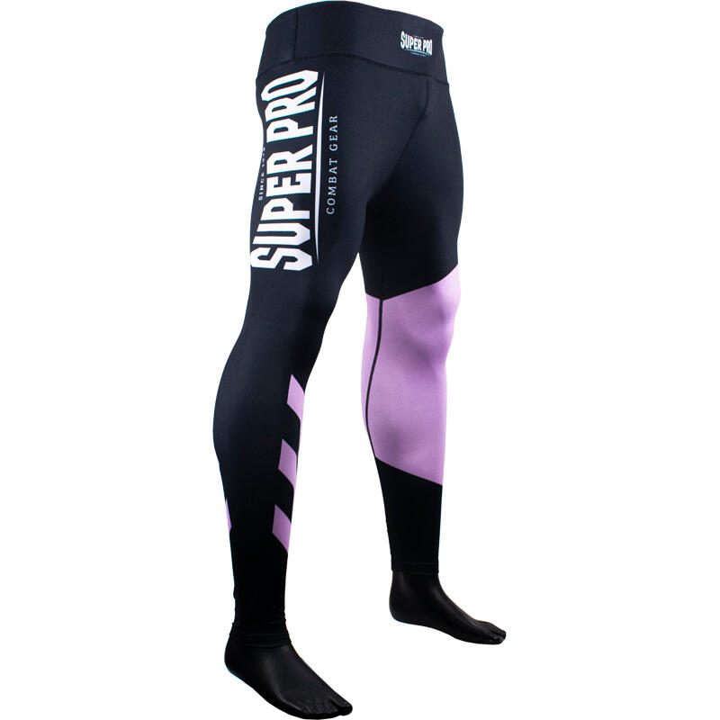 Super Pro Combat Gear Dames Legging No Mercy Wit/Paars/Zilver