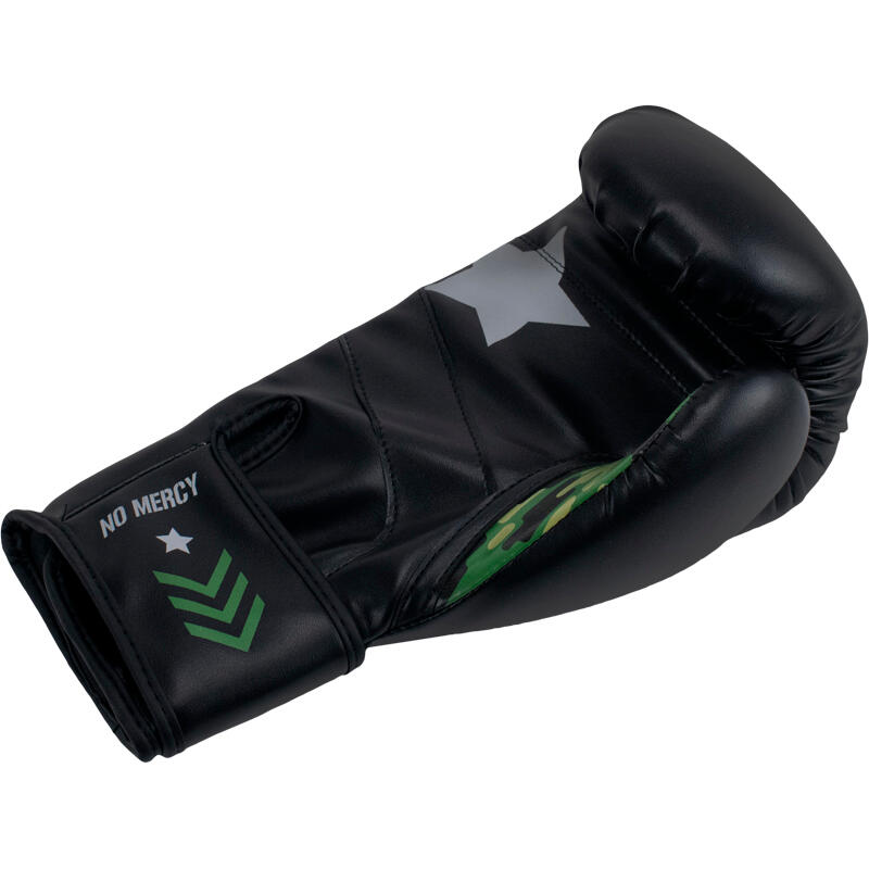 Super Pro Combat Gear (kick)Bokshandschoenen PU No Mercy Zwart/Groen/Zilver