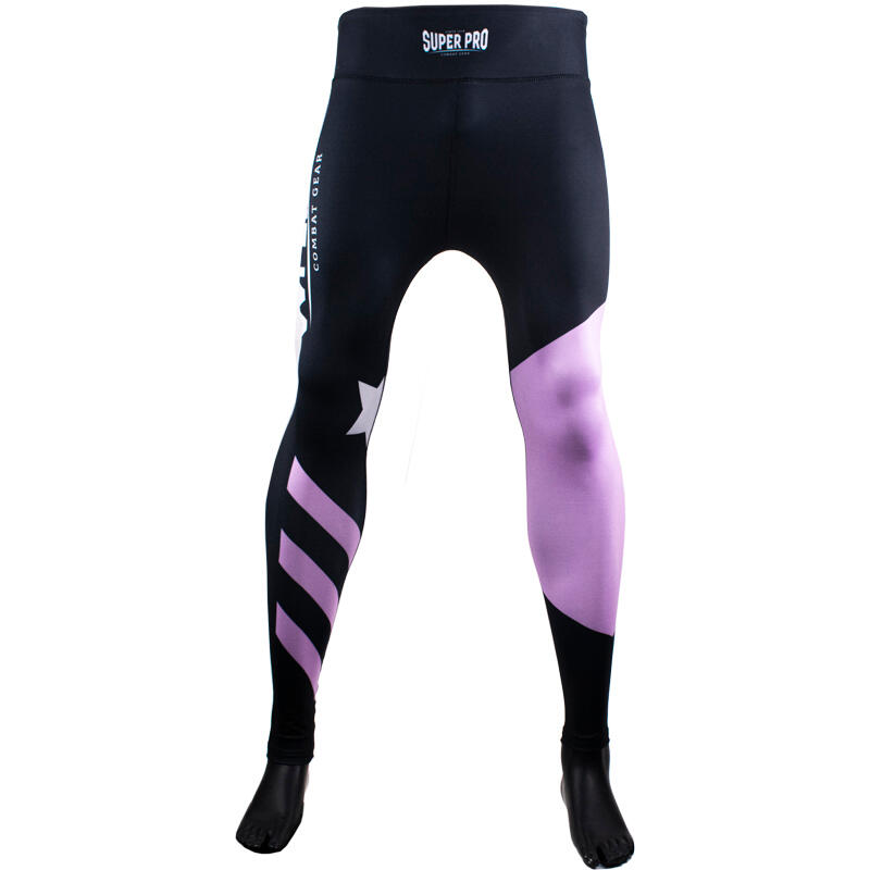 Super Pro Combat Gear Dames Legging No Mercy Wit/Paars/Zilver