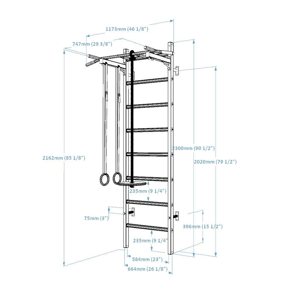 Escalera multifuncional BenchK 221B + A076 con accesorios 7/8