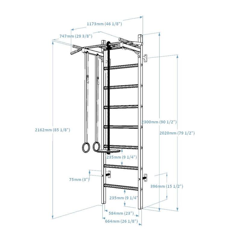 BENCHK Benchk Sprossenwand System 221B+A076