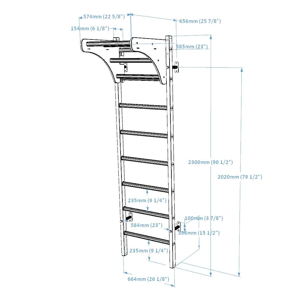 Scaletta da ginnastica BenchK 211W 6/7