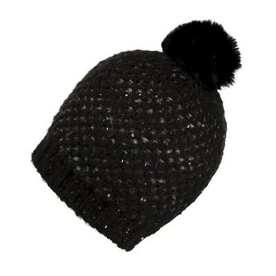 Dames lorelai iv bobble wintermuts (zwart)