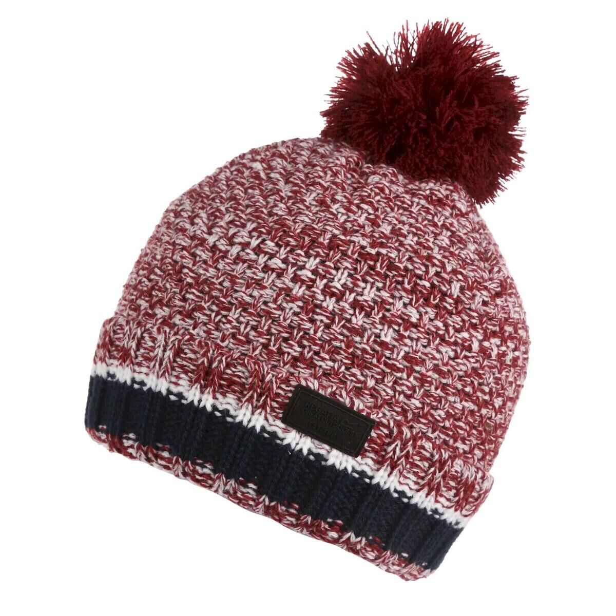 REGATTA Mens Davion V Knitted Beanie (Syrah Red)