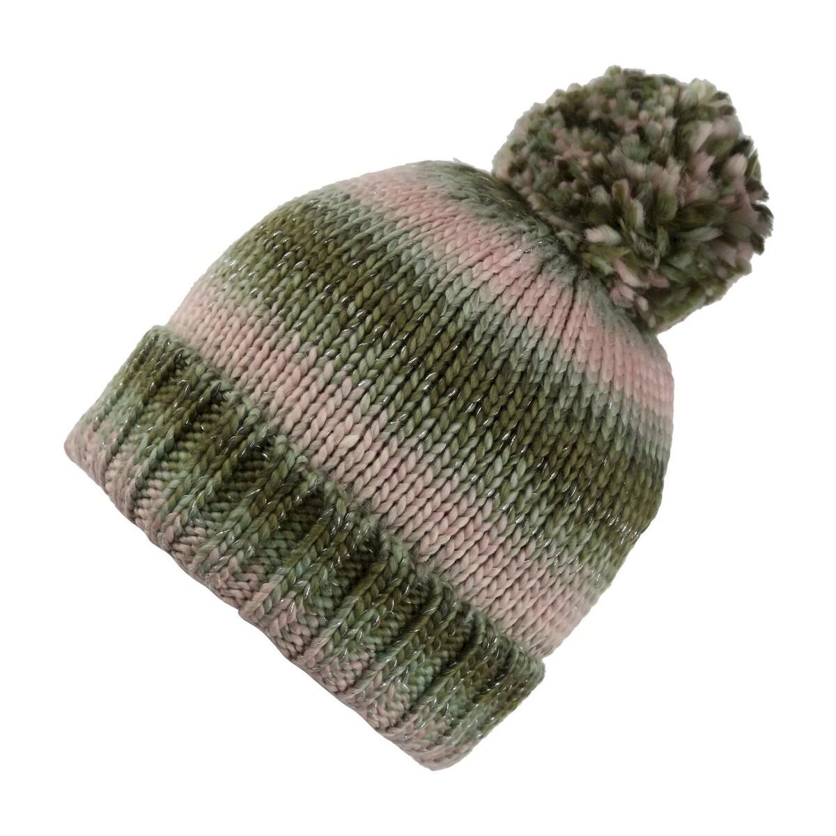 Womens/Ladies Frosty VI Knitted Beanie (Basil) 1/4
