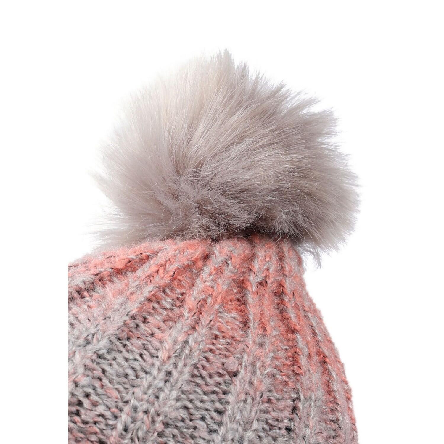 Gorro Beanie Pamela de Punto para Mujer Rubor Rosa 2/5