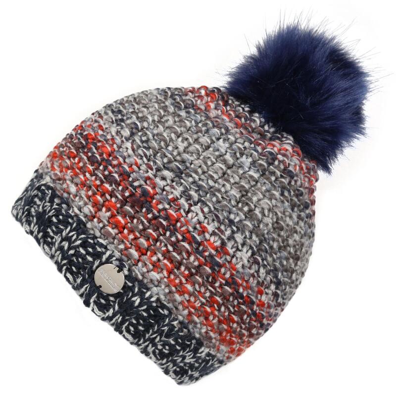 Gorro Beanie Frosty V Punto para Mujer Negro