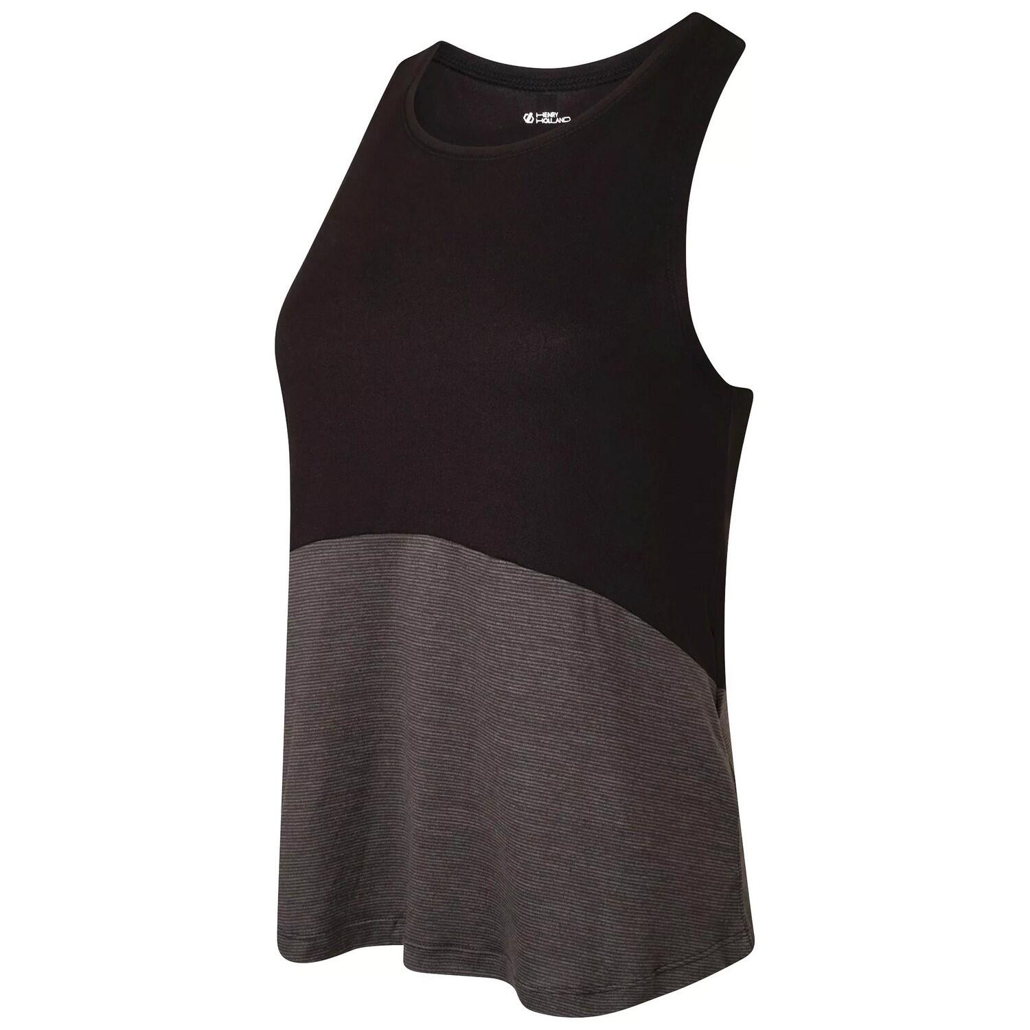 Womens/Ladies Henry Holland Cut Loose Vest Top (Black) 3/4