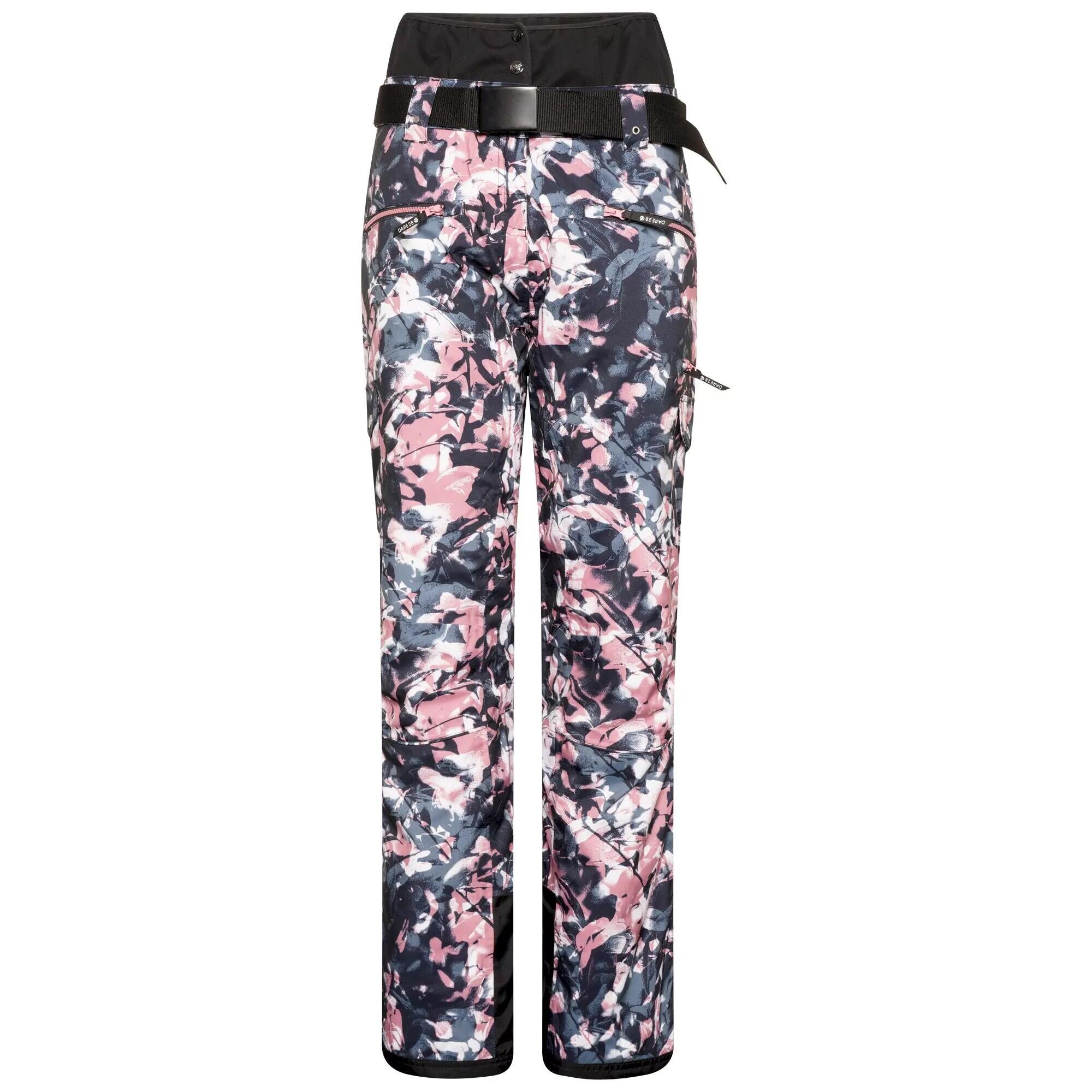 Womens/Ladies Liberty II Waterproof Floral Ski Trousers (Mesa Rose) 1/5