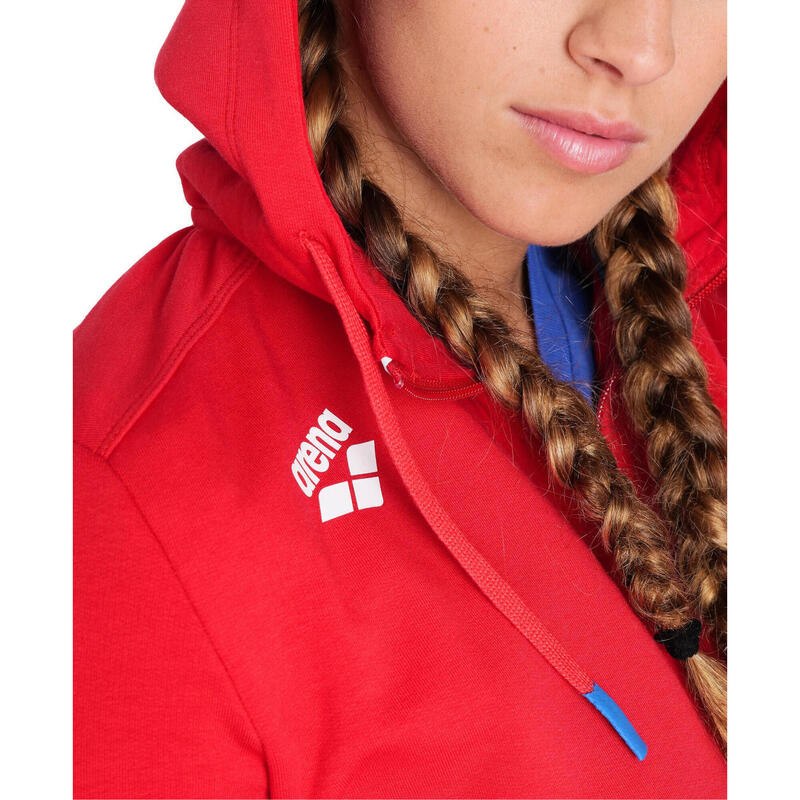 Bluza damska na basen Arena Women`s Team Hooded Jacket Panel