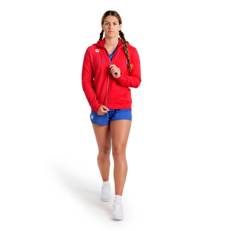Bluza damska na basen Arena Women`s Team Hooded Jacket Panel