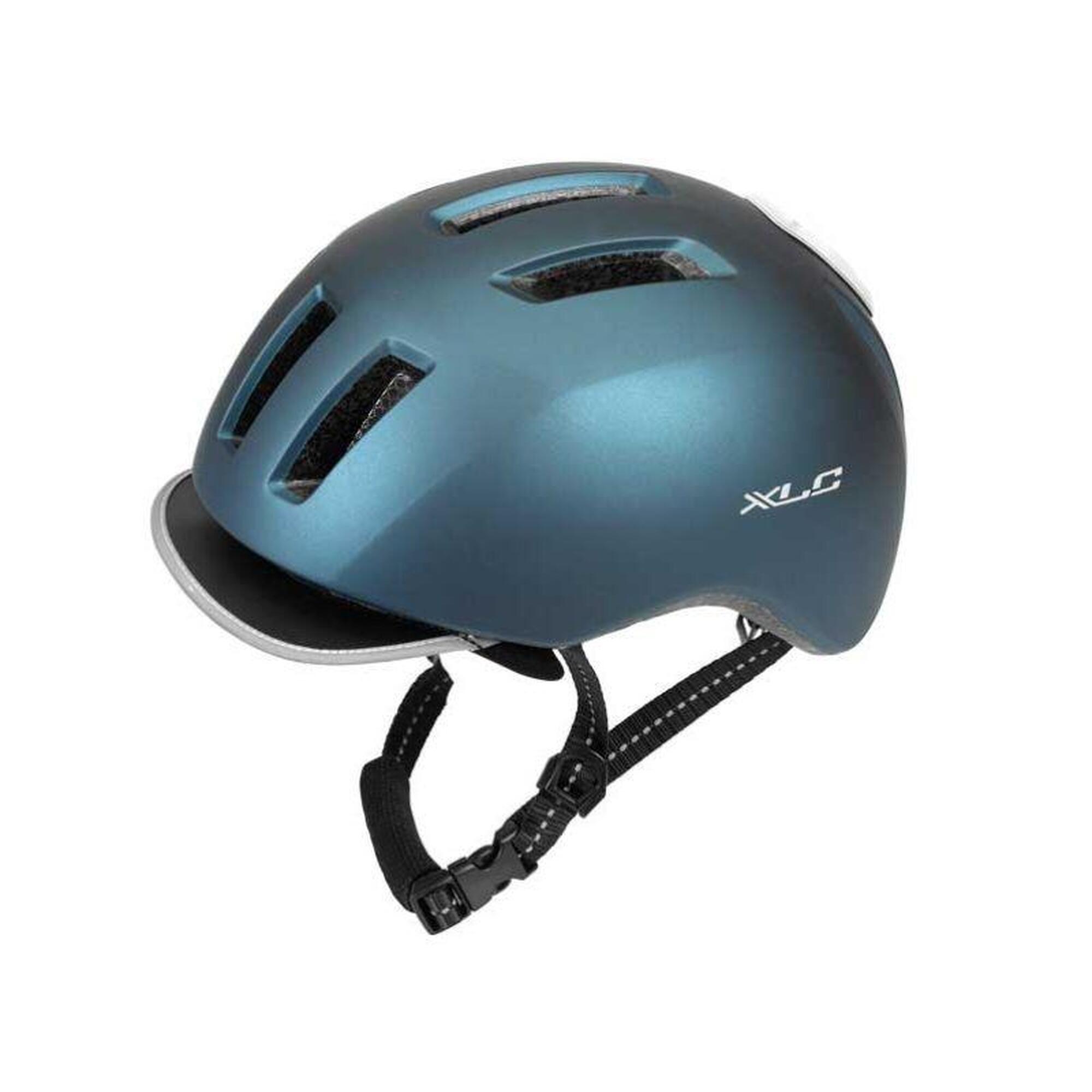 XLC City helm BH-C24 blauw-metallic