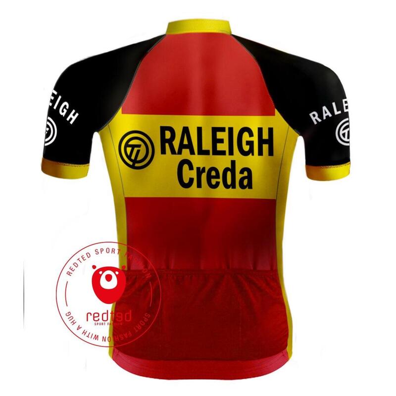 Camicia da ciclismo retrò TI-Raleigh - REDTED