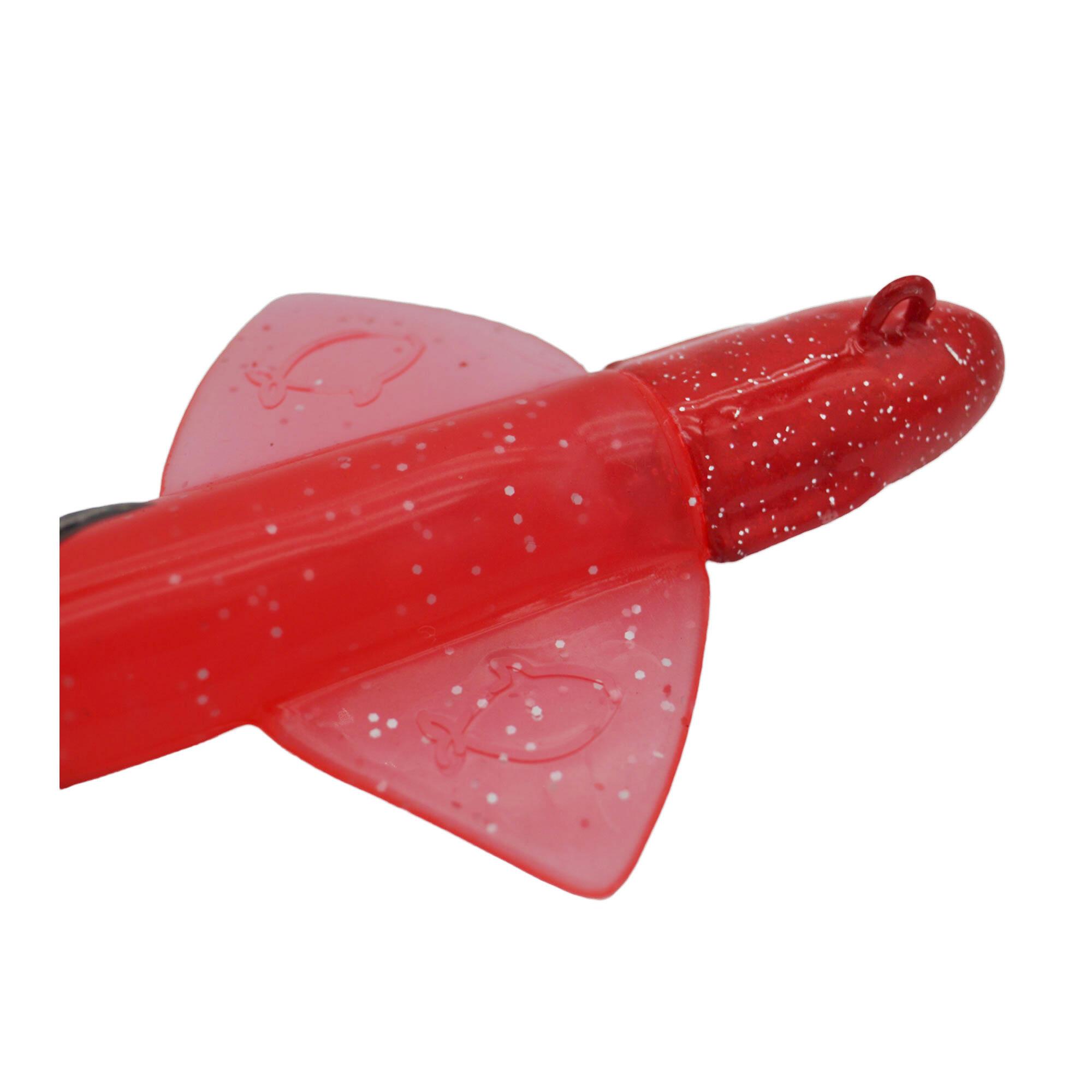 Vinilo Pesca Jigging Spinning JLC Ika 10 g + cuerpo rojo brillos #9 4/4
