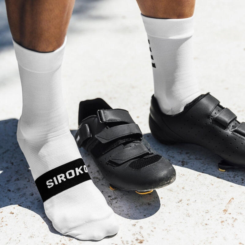Calze Ciclismo SIROKO S1 White Gavia Bianco Uomo