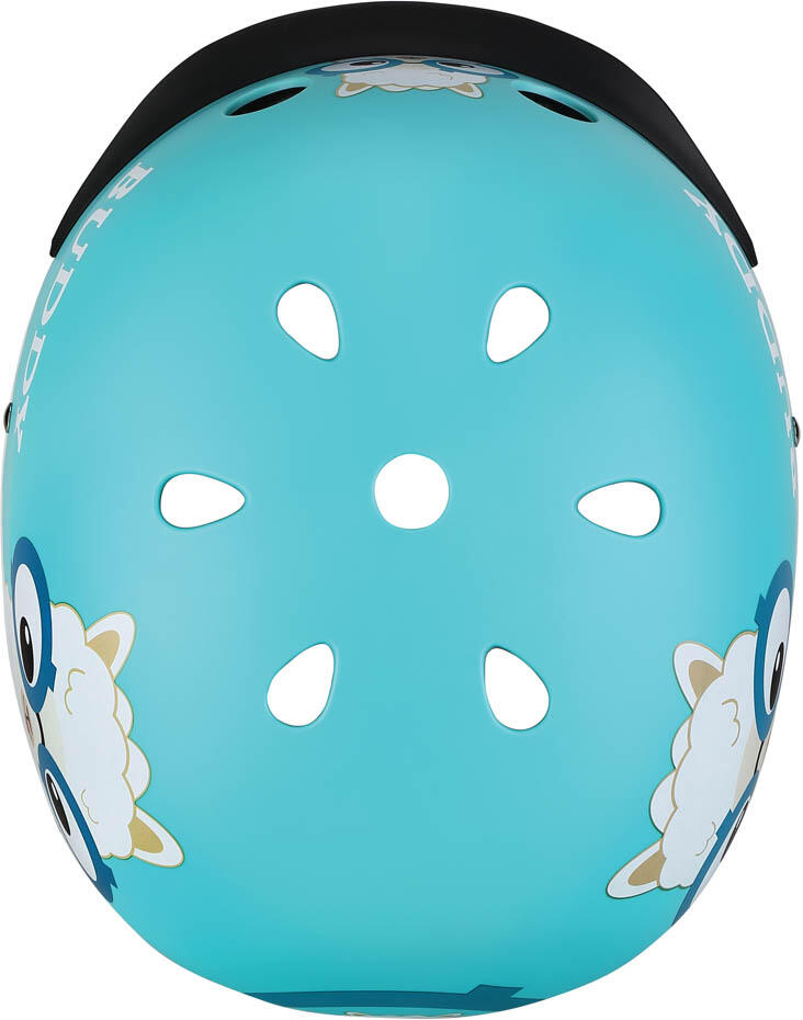 Kinderhelm met LED lichtjes in Licht Blauw 2/4