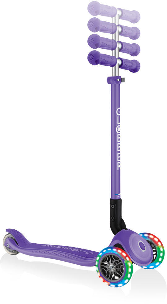 Trottinette Globber Primo Foldable Plus Lights violette pliable 5/7