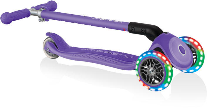 Trottinette Globber Primo Foldable Plus Lights violette pliable 6/7