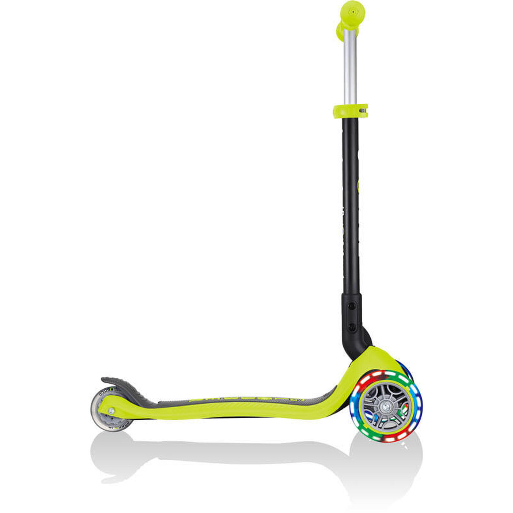 GO UP Foldable Plus Lights Scooter / Tricycle Green