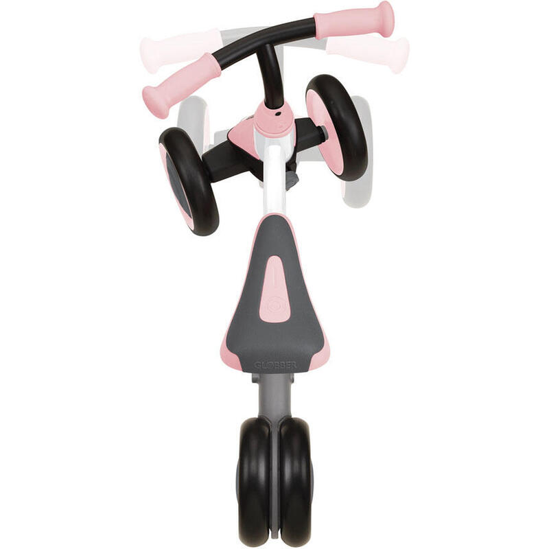 Scooter Laufrad / Vierrad  Learning Bike  White-pastel pink