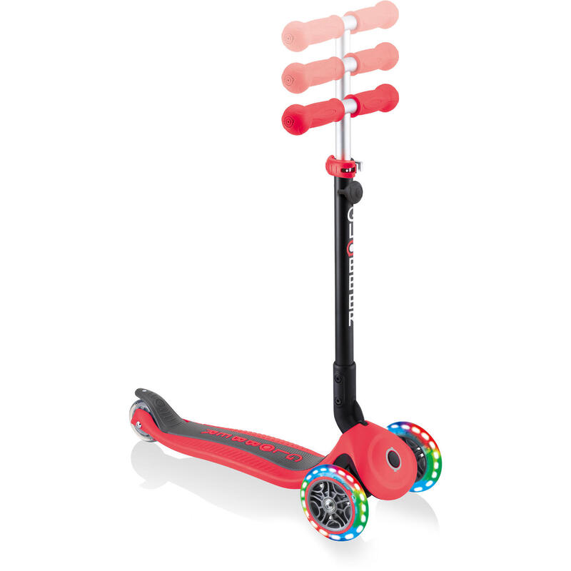 Globber draisienne / Tricycle | GO UP Foldable Plus Lights | Rouge