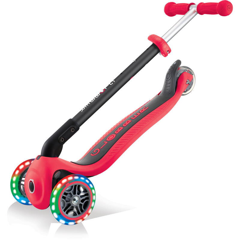 Scooter Laufrad / Dreirad  GO UP Foldable Plus Lights  Rot