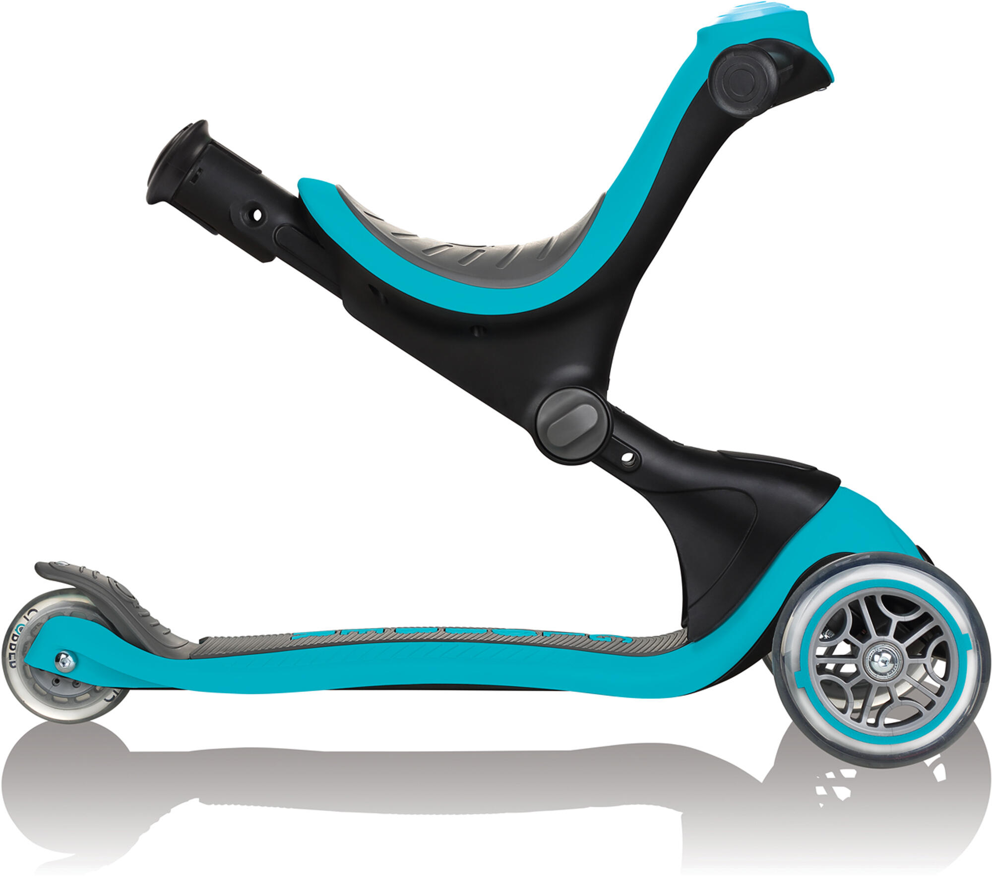 Trottinette draisienne / Tricycle  GO UP Deluxe Play  Turquoise-Vert 2/7