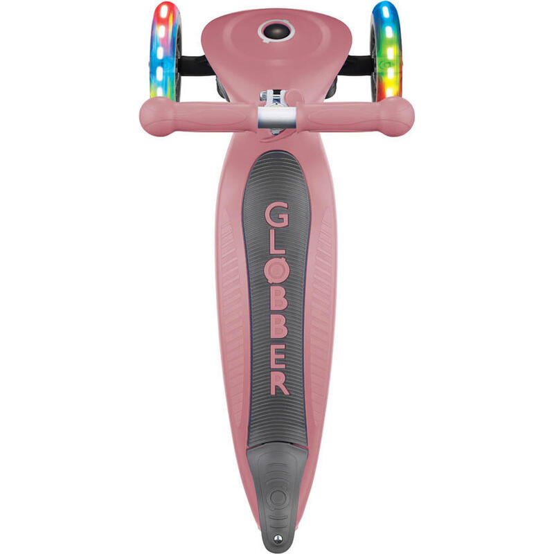 Scooter Mini tRougetinette  Primo Foldable Lights  Anodized T-Bar  Pastel Rose