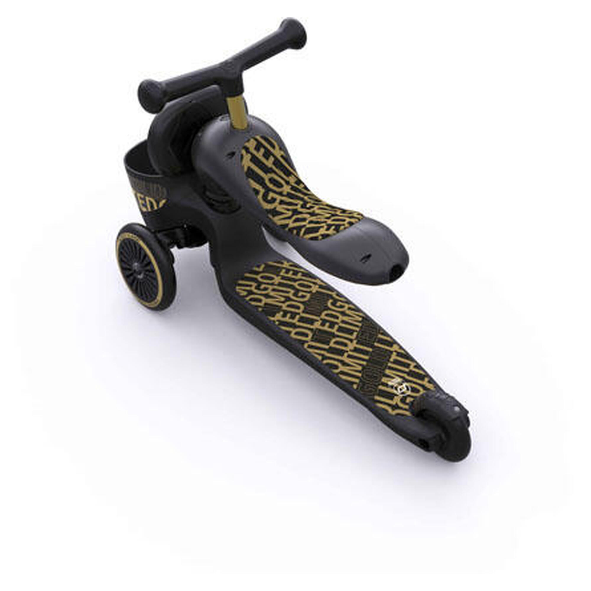 Highwaykick 1 lifestyle scooter/tricycle black-gold