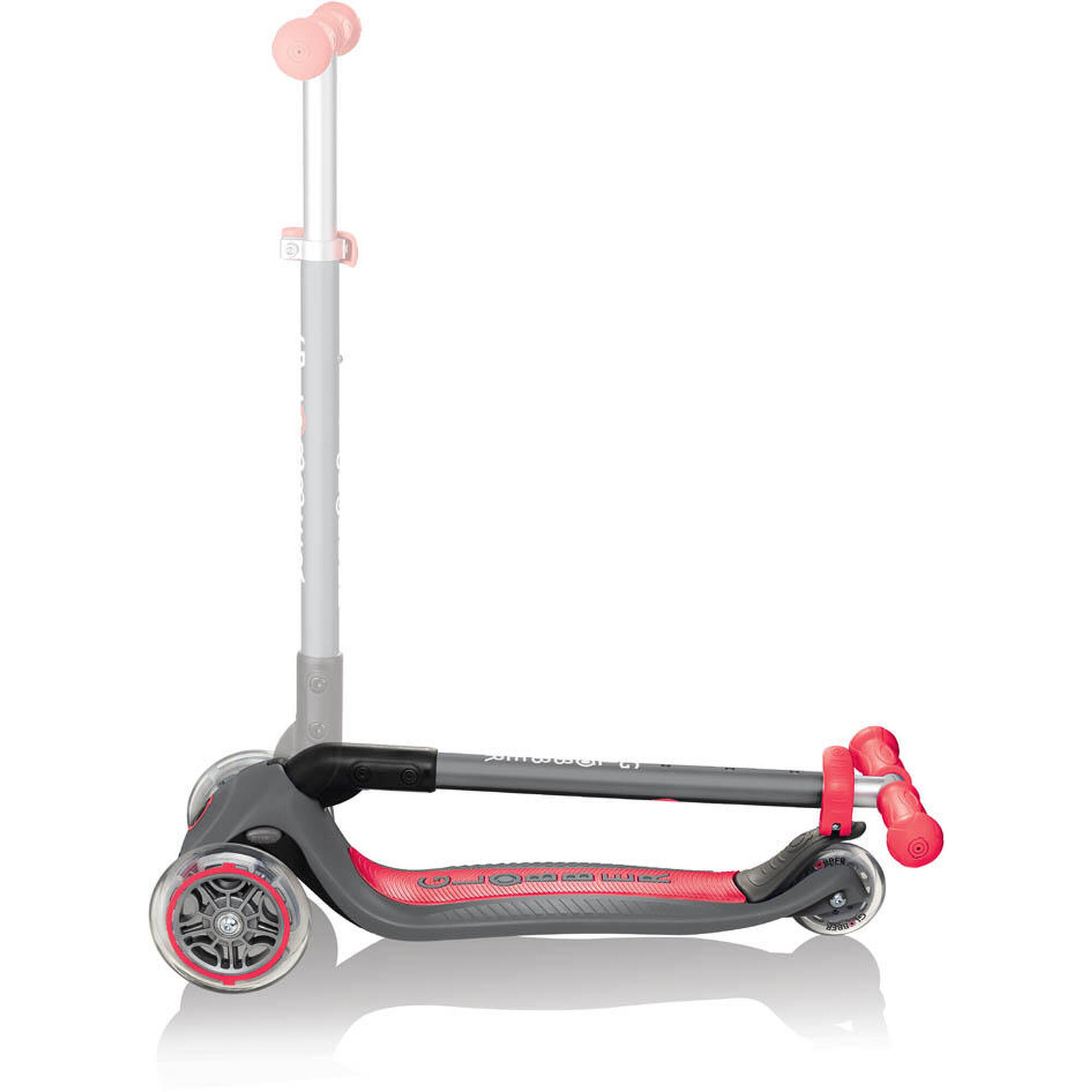 Mini t Scooter Primo Pieghevole Grigio-Rosso